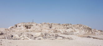 De geruïneerde pyramide van Djedefre, Abu Roash, 2005