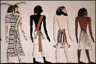 Muurschilderij uit de tombe van Seti I