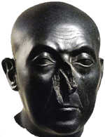 Hoofd van een standbeeld van Nepherites (Museum van Boston) 