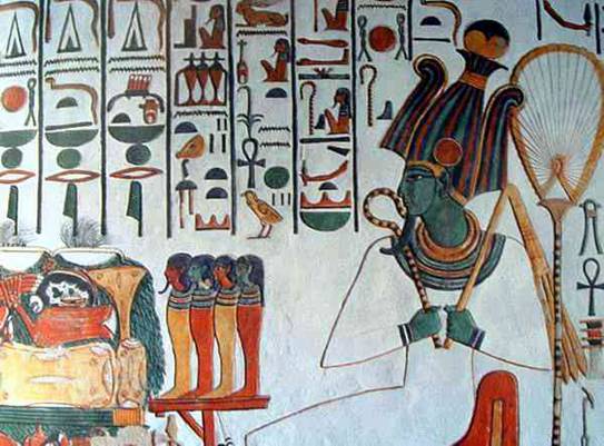 Afbeeldingen uit de tombe van Nefertari