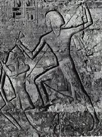 Ramses III in gevecht met de Libiërs